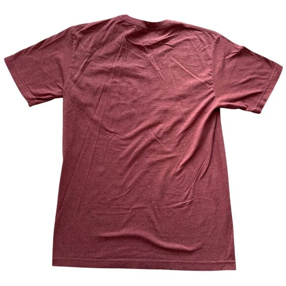 Volcom Mens Heather Red T-Shirt With Gray Chest Pocket Medium Size Cotton Blend - Picture 6 of 6